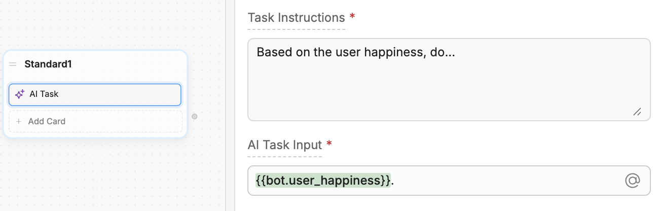 Botpress using variables