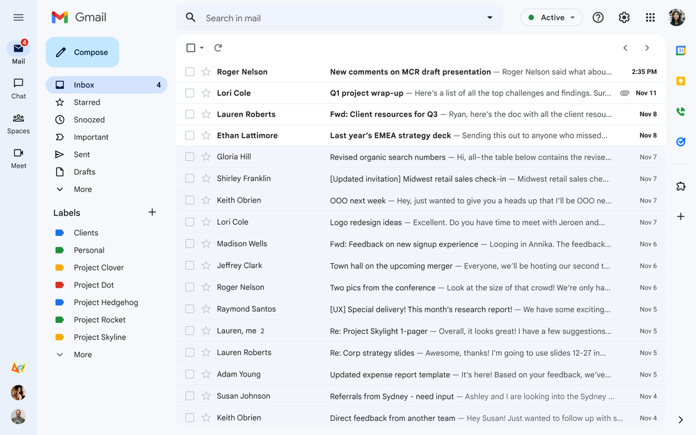 Agent inbox inspiration