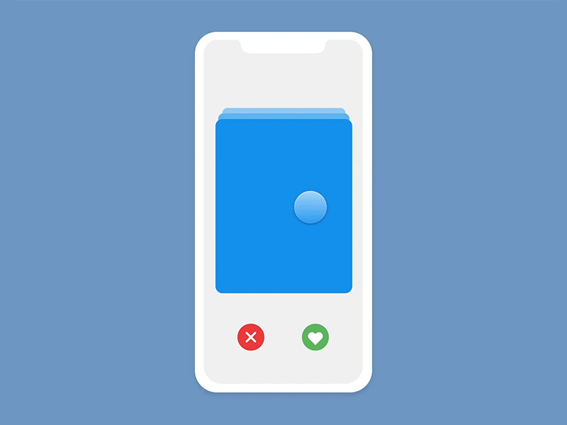 Tinder style validation system