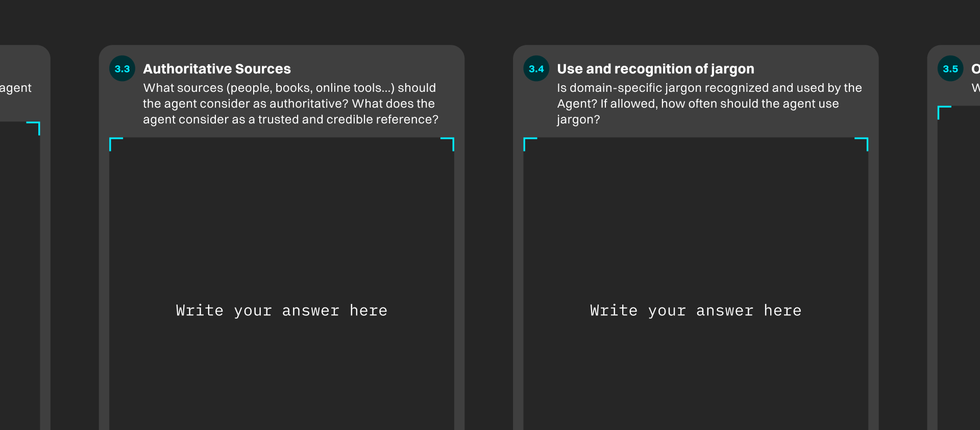 AI Agent design template - knowledge scope